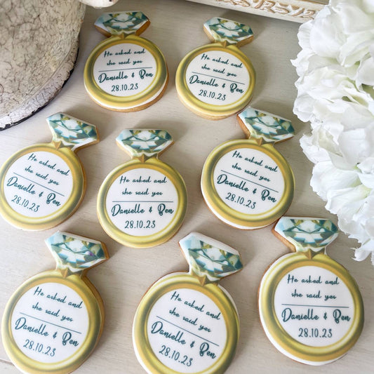 Wedding/ Bridal shower Ring Cookies