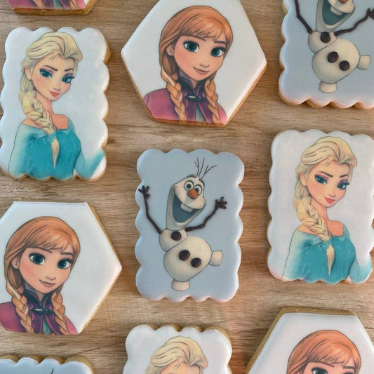 Frozen Birthday Cookies (8pc) / Royal Icing Cookies